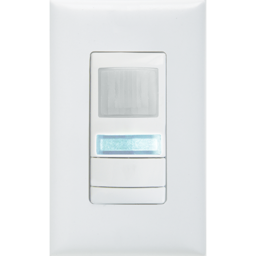 Acuity Brands Sensor Switch™ nLight® NWSX PDT LV DX WH NWSX Low Voltage Wall Switch Occupancy Sensor, 120/277 VAC, PIR/Microphonics™Dual Technology Sensor, 20 to 36 ft Coverage, Wall Mount